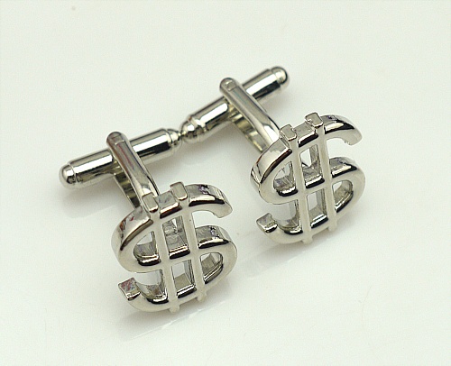 dollar sign cufflink