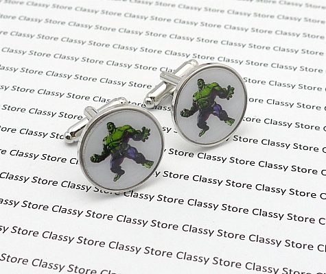 incredible hulk cufflinks