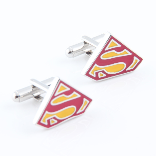 superman cufflinks red color